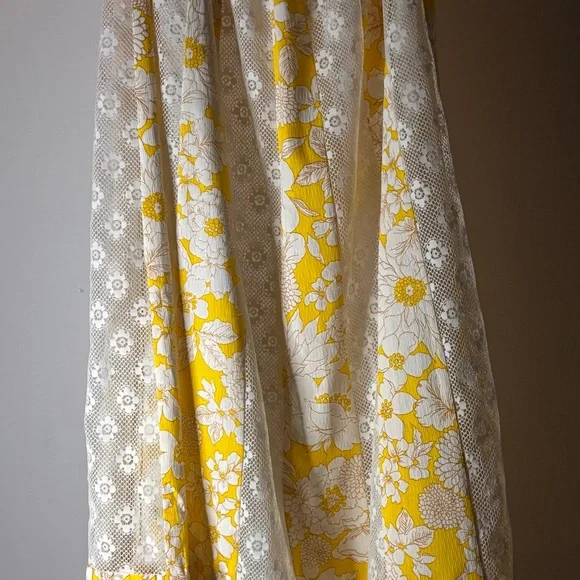 American Vintage Yellow Floral A-Line Maxi Skirt - Picture 14 of 16